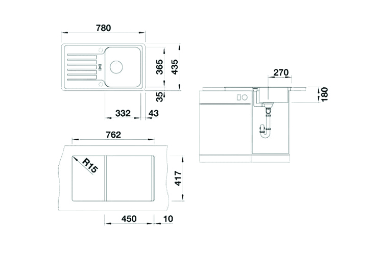 BLANCO FAVOS MINI - antracit - Image 2